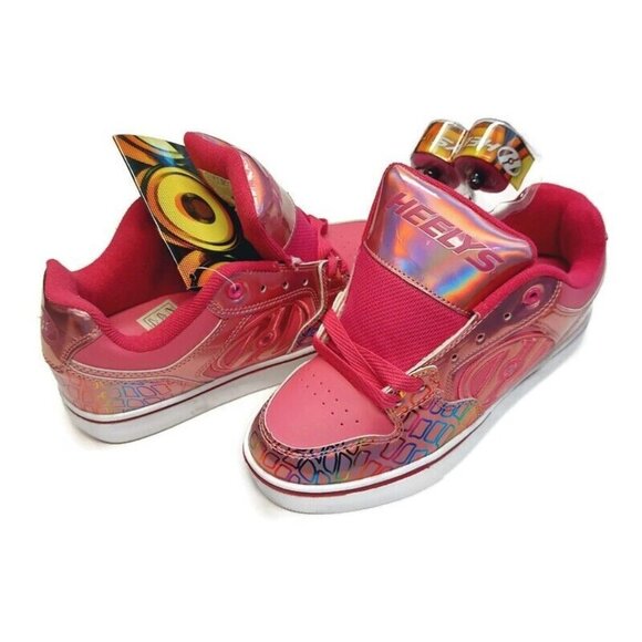 HEELYS Girls Youth Size 5 Womens 6 Motion Plus Skate Shoes 770999 Pink Multi - Picture 9 of 9